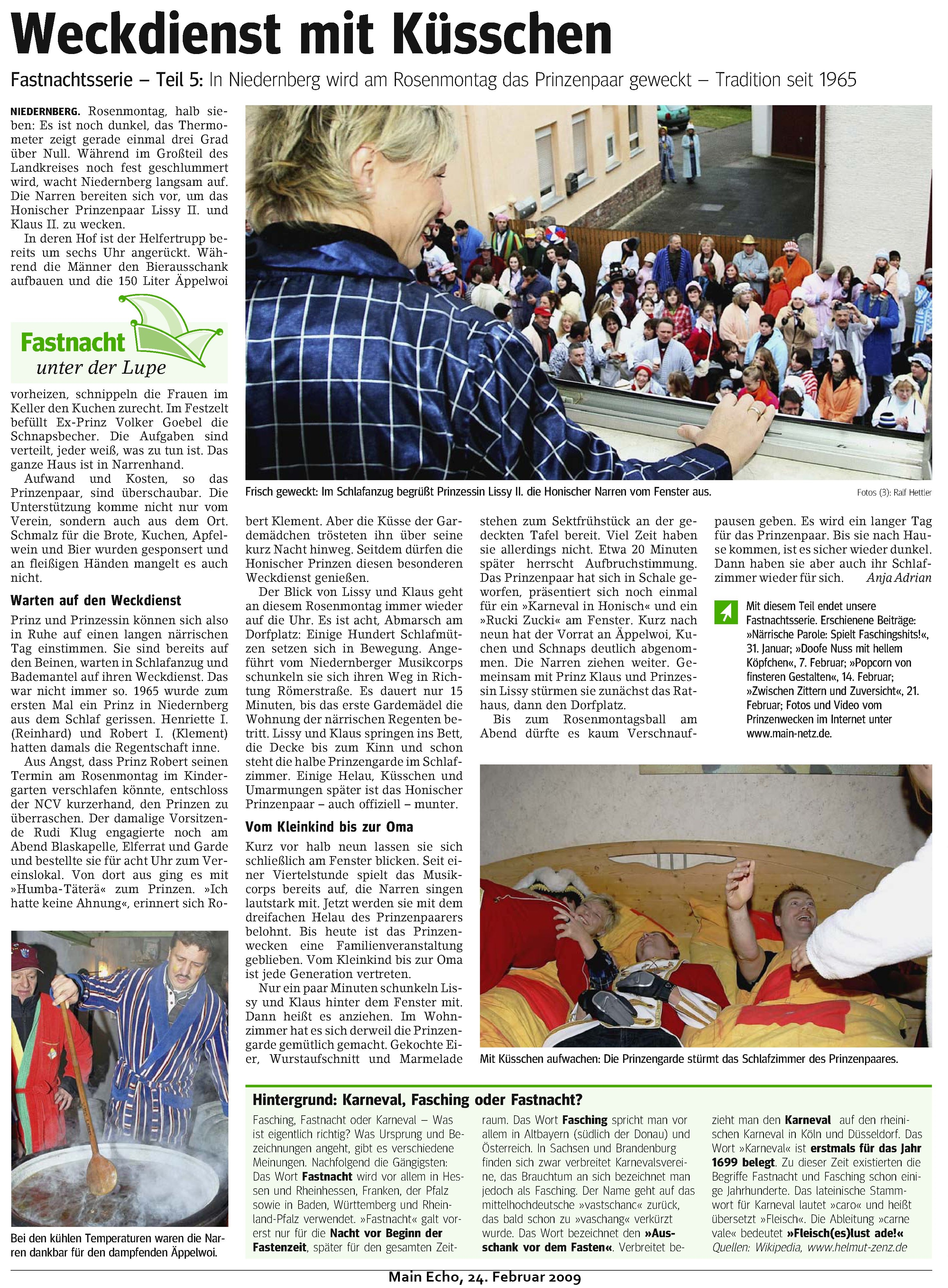 Main Echo Zeitungsartikel