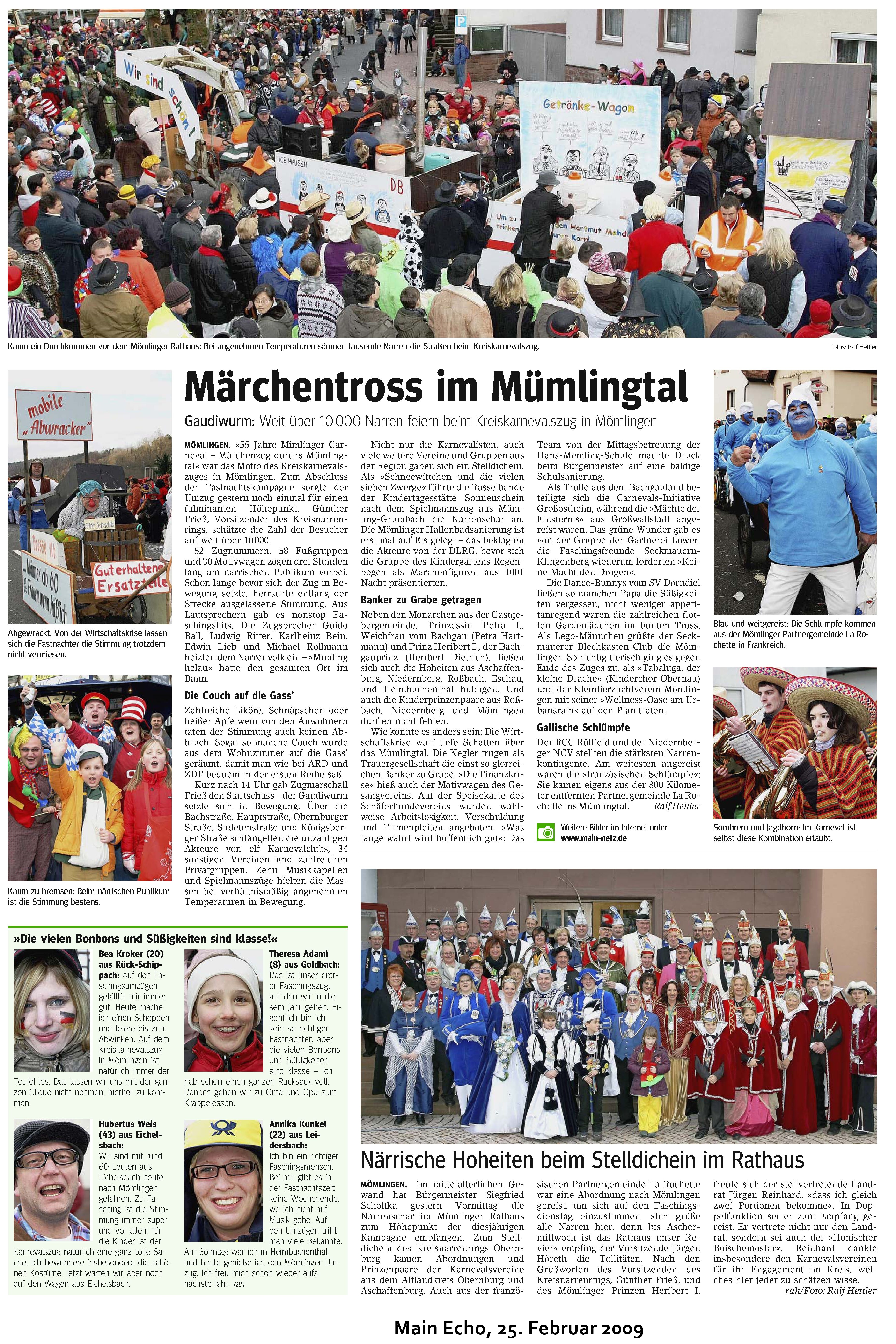 Main Echo Zeitungsartikel