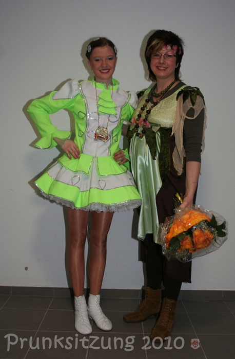 Foto Tanzmariechen mit Trainerin