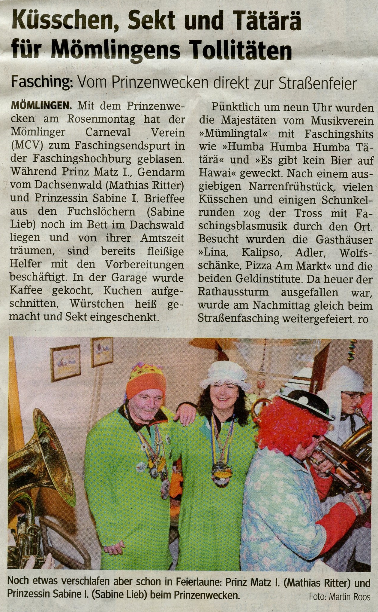 Main Echo-Zeitungsbericht vom 9. Februar 2016