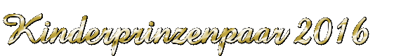 Kinderprinzenpaar 2016